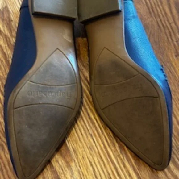 Franco Sarto Women's Starland Loafers Blue Leather Pointed Toe Size 8.5M. - Picture 3 of 3